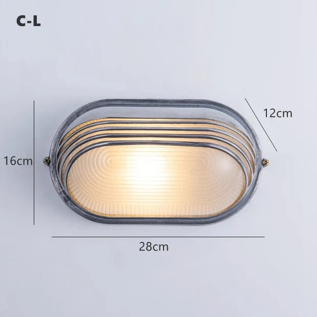 applique murale led rétro industrielle étanche pour extérieur et jardin