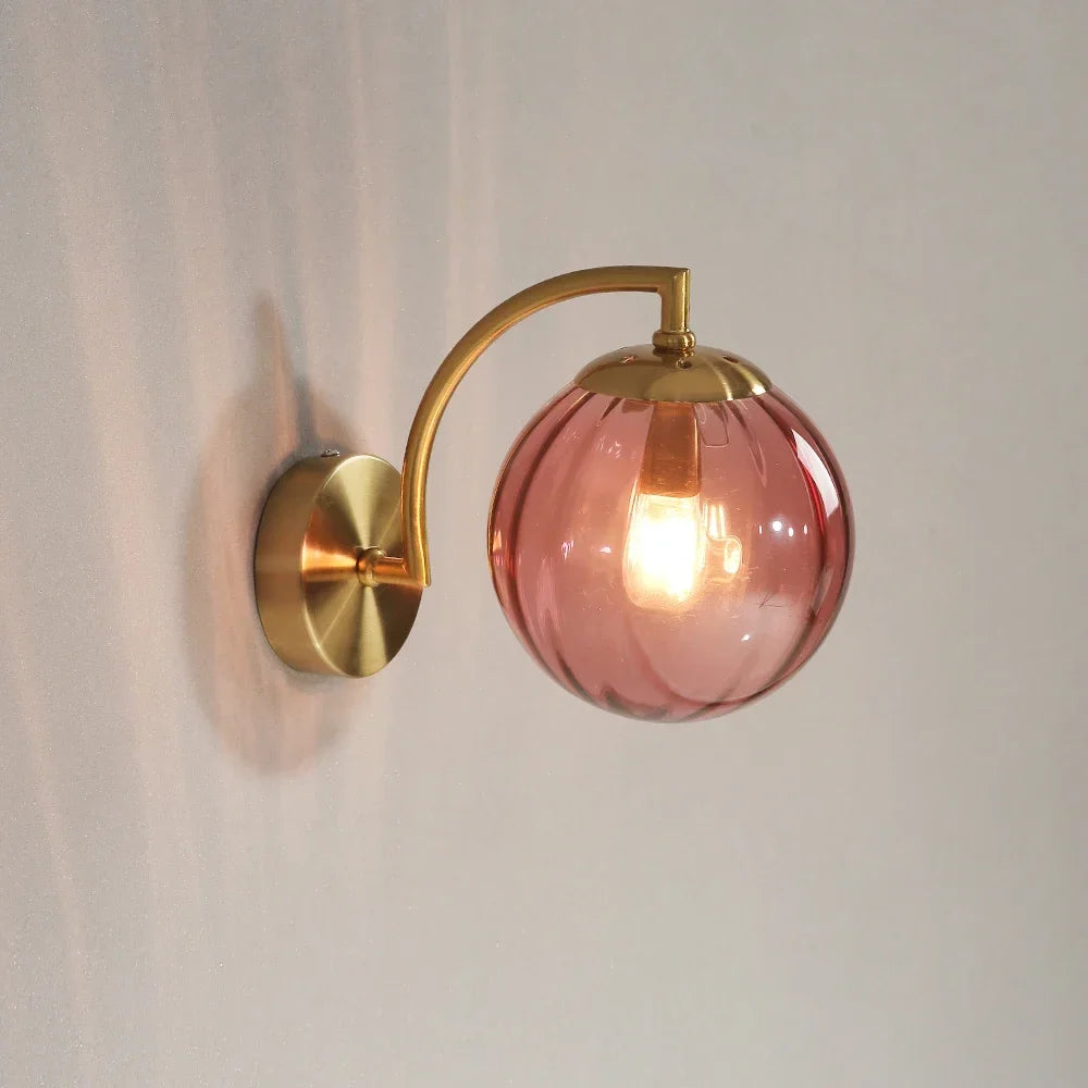 Applique murale led verre nordique