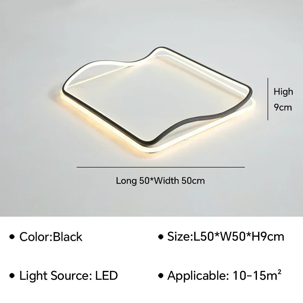 lustre moderne à leds pour décoration intérieure élégante