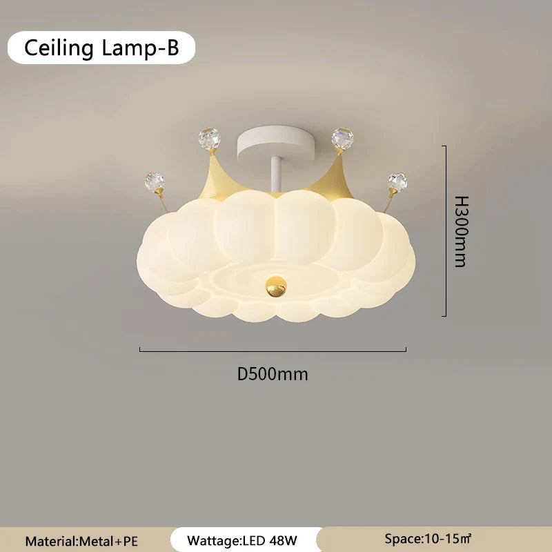 lustre moderne led avec suspension couronne option télécommande