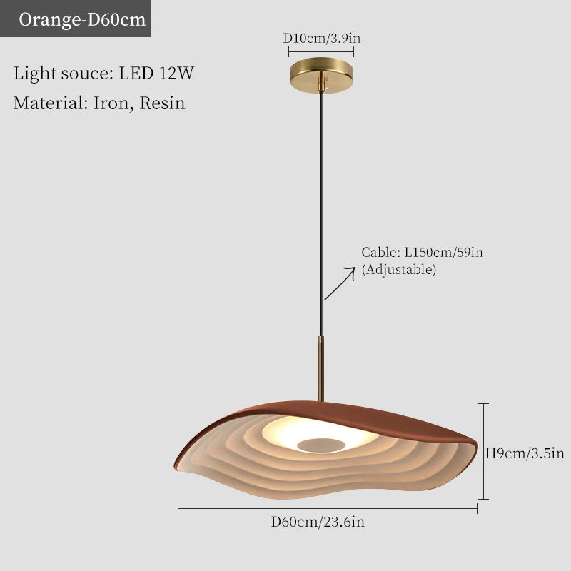 suspension en feuille de lotus pour décorations modernes