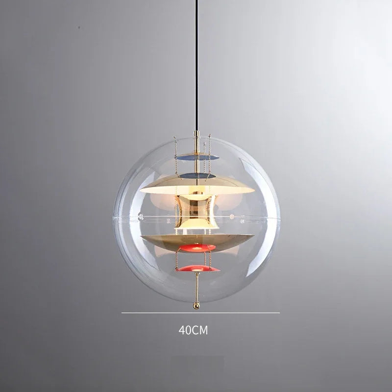suspension globe design scandinave luminaire moderne élégant