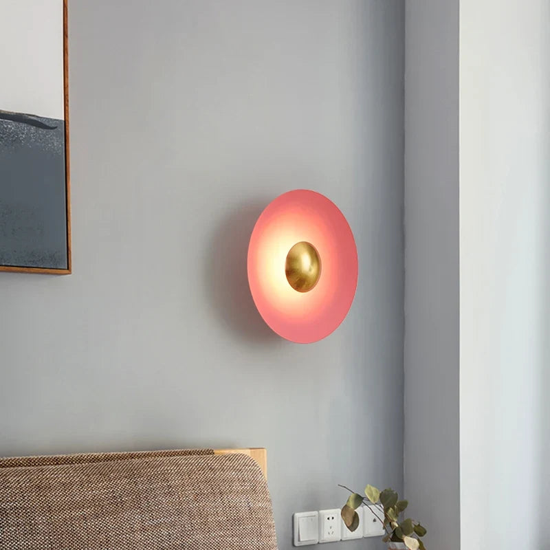 applique murale led ronde moderne pour décoration de luxe intérieure