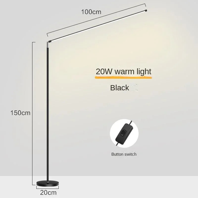 lampadaire led minimaliste super lumineux pour lecture