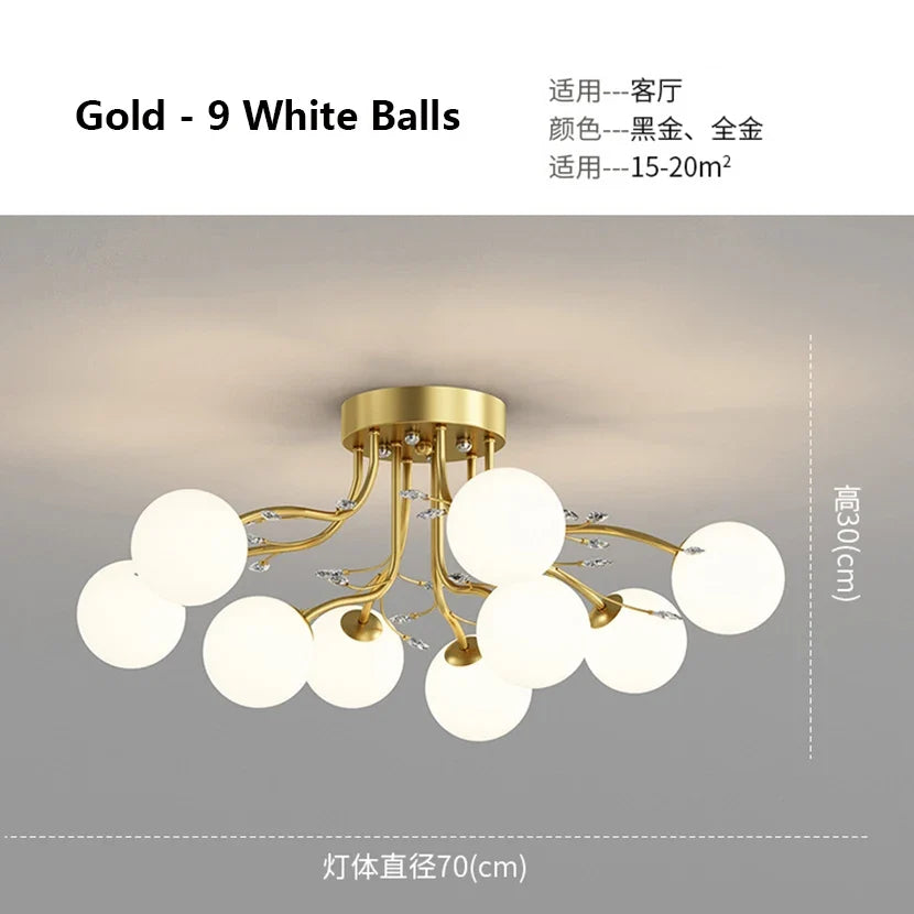 lustre led moderne en fer pour loft élégant