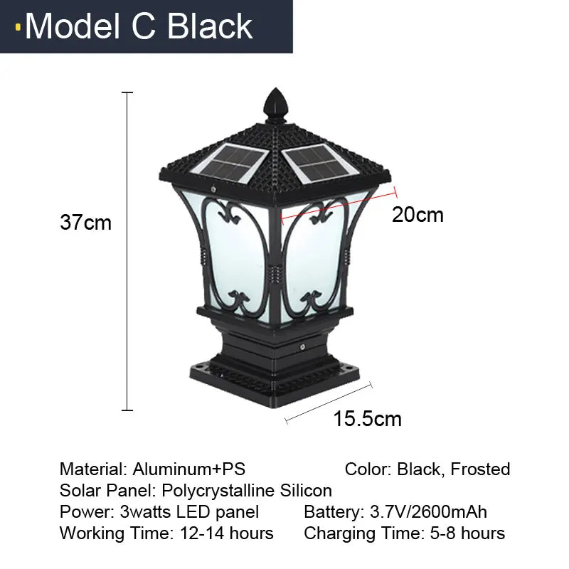 lampe solaire led décorative pour jardin et extérieur