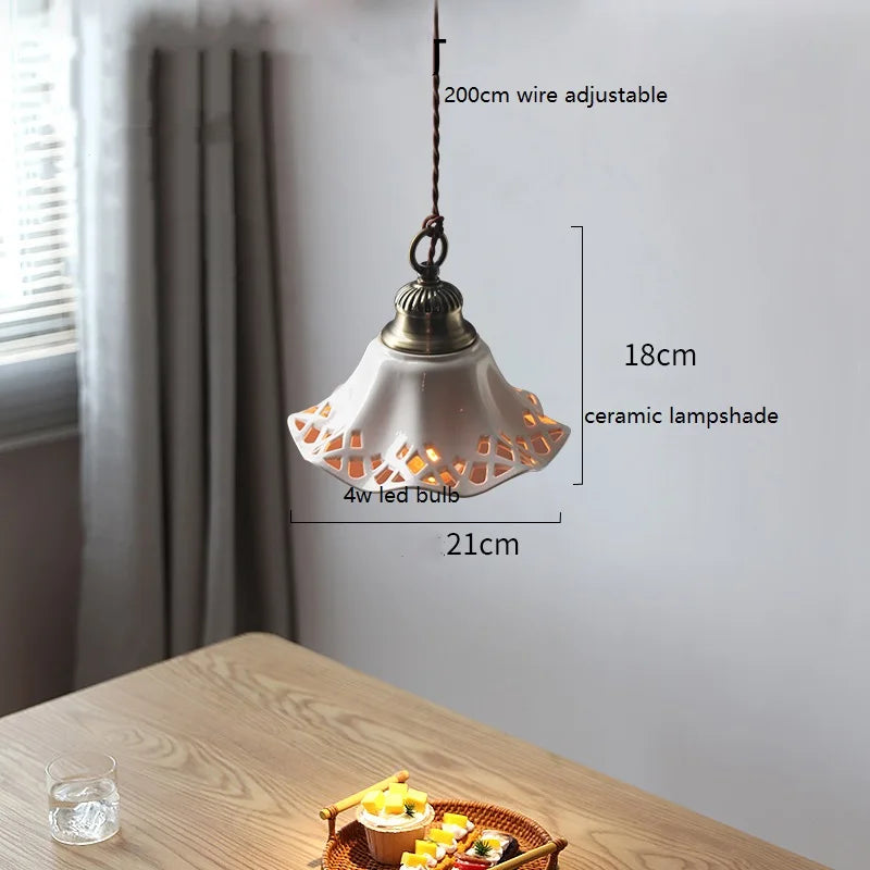 suspension led moderne en céramique pour intérieur maison