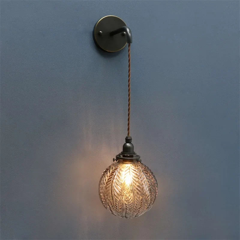 suspension en verre design moderne style loft nordique décoratif