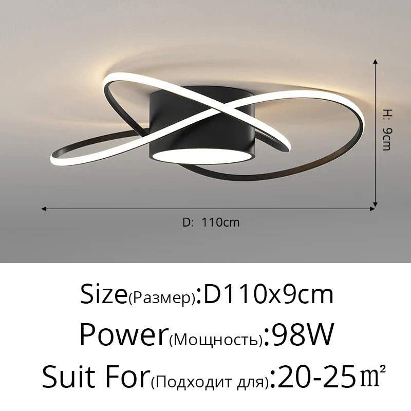 lustre moderne led pour décoration intérieure nordique élégante