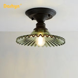 Plafonnier rétro en verre pour décoration originale et créative