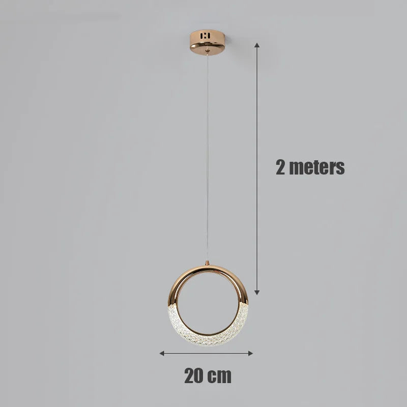 suspension led design pour intérieur de salon