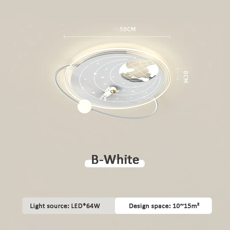 plafonnier moderne créatif pour chambre d'enfant en led