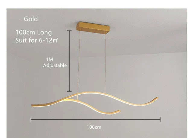 Nordic minimalist LED restaurant pendant lights, bar counter, kitchen pendant lights, living room home decoration hanging lights