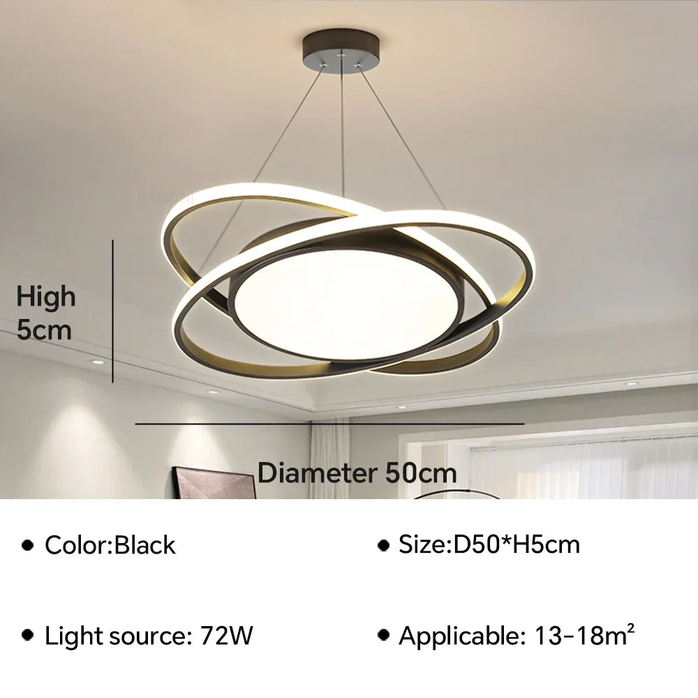 plafonnier led suspendu design moderne pour intérieur décoratif