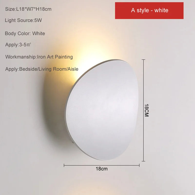 applique murale led moderne pour décoration intérieure