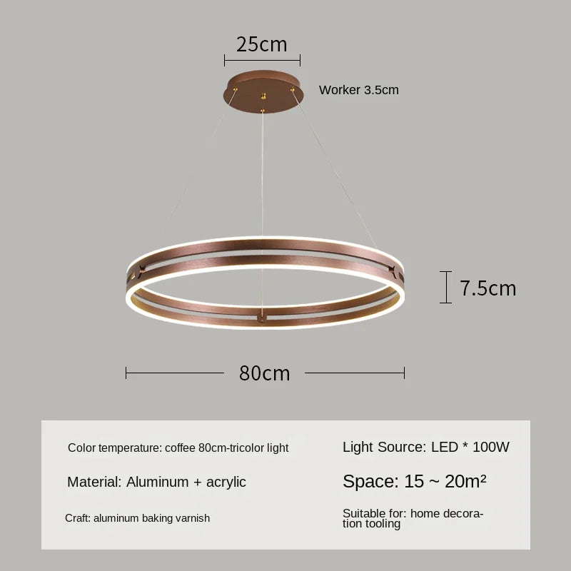 lustre circulaire moderne pour décoration intérieure créative et élégante