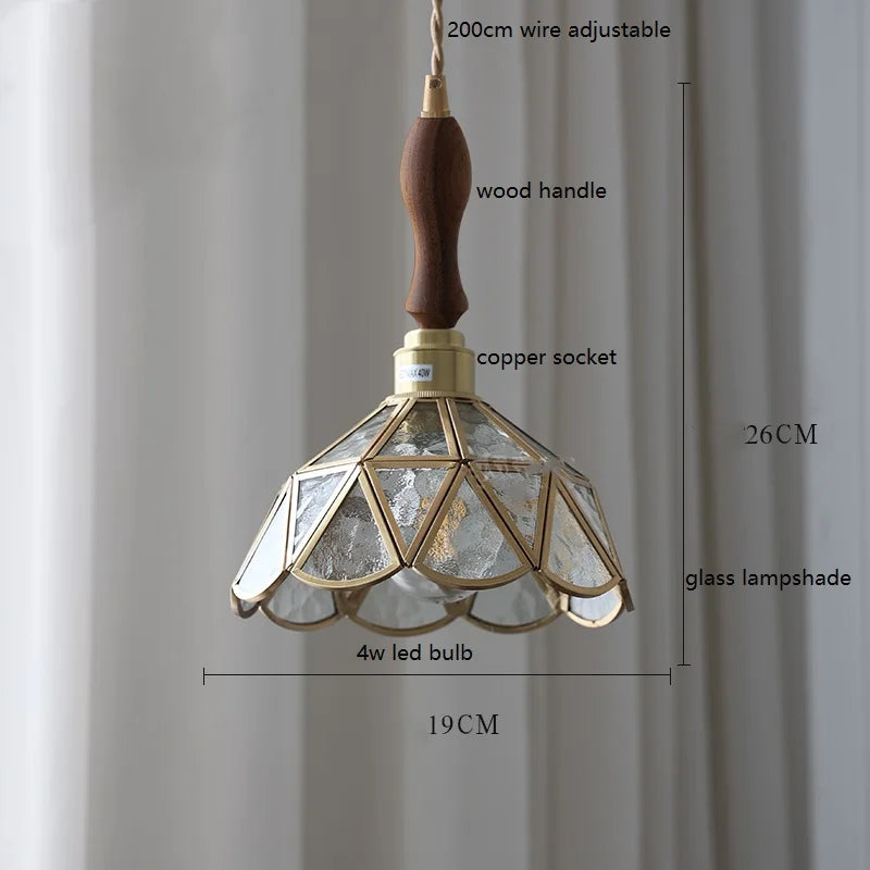 iwhd lampe à main led moderne en verre cuivre papillon