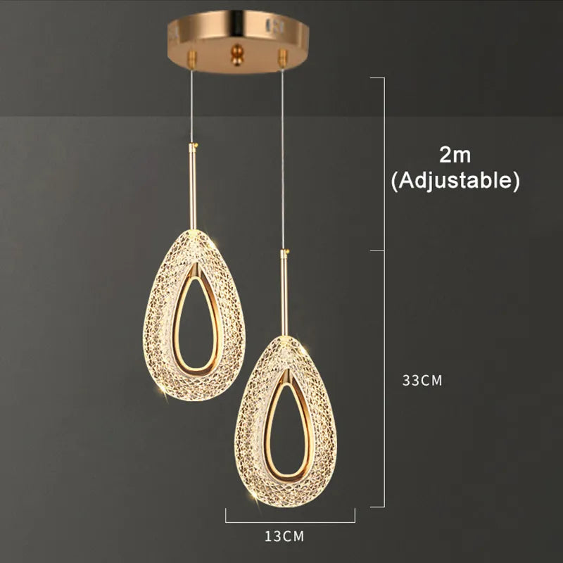 Anneau nordique suspension LED lumières intérieur lampe suspendue décor de chambre pour chevet chambre salon moderne suspension