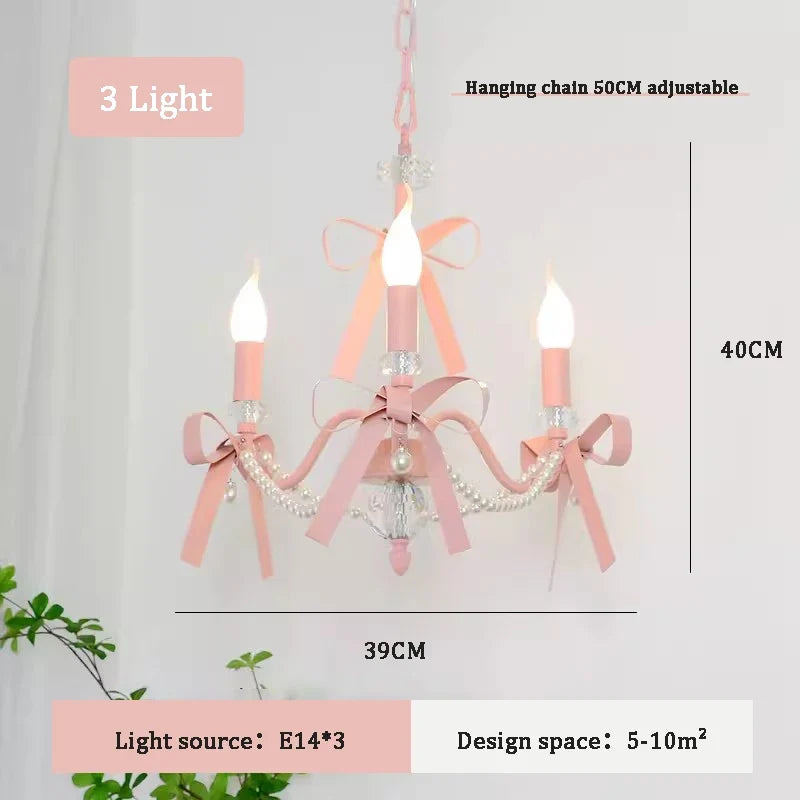 lustre romantique mignon pour chambre enfant décoration lumineuse