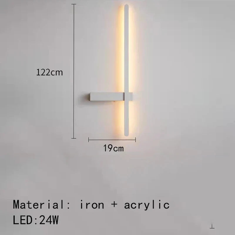 applique murale led minimaliste design artistique