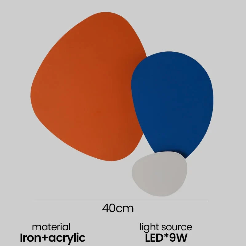 Applique murale LED colorée moderne
