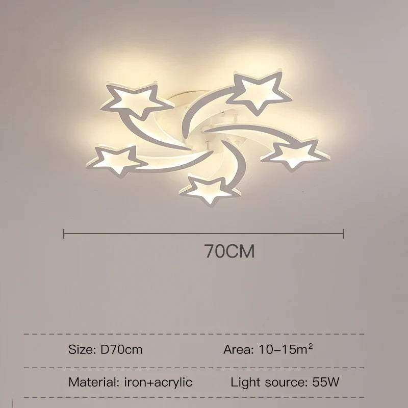 lustre créatif en forme de branche moderne en fer pour décoration intérieure