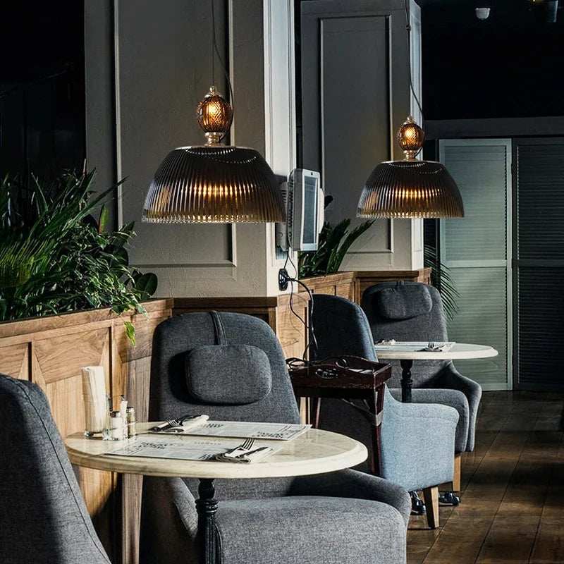 suspension créative nordique en verre pour restaurant et chambre moderne