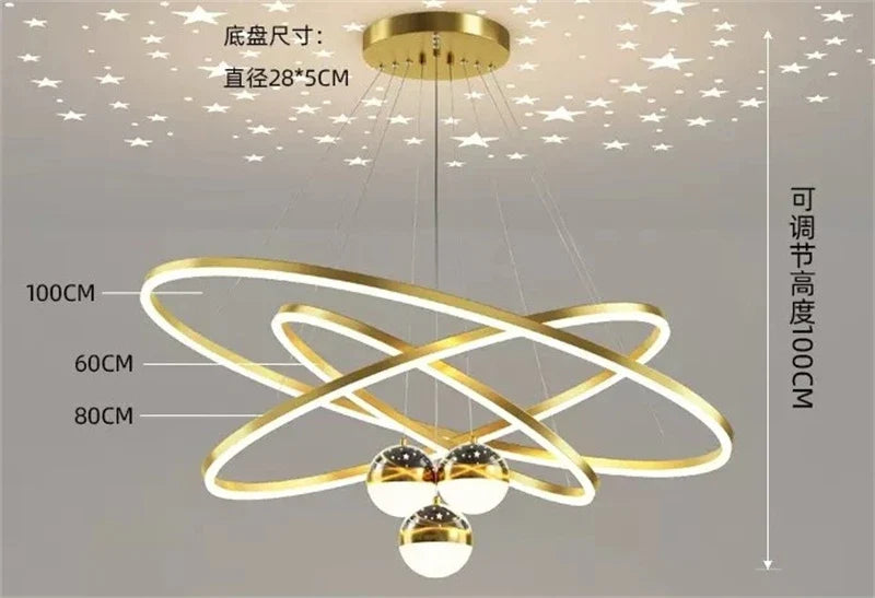 lustre led romantique projecteur de ciel étoilé avec télécommande