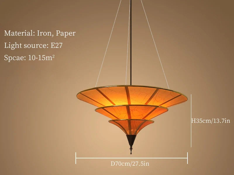 suspension wabi sabi pour décoration intérieure asiatique élégante