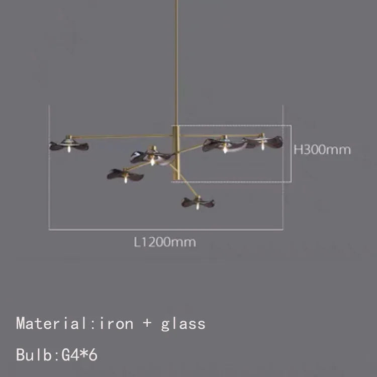 lustre en verre suspension métal ampoule g4 hauteur ajustable