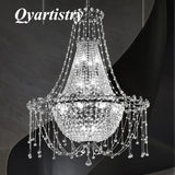 lustre k9 luxe en acier inoxydable led suspension moderne