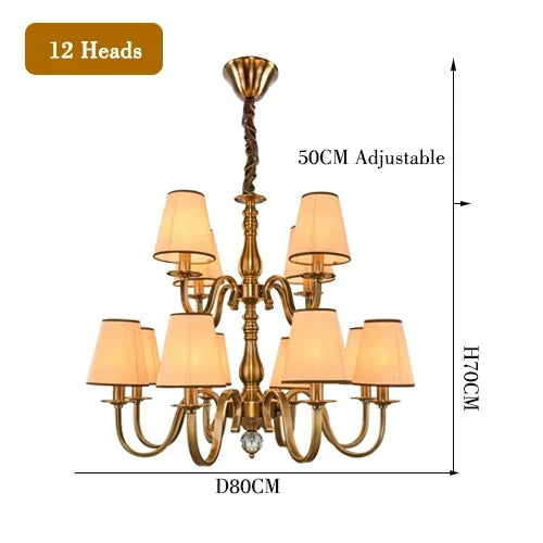 lustre de luxe classique suspension éclairage décorations luminaires de plafond