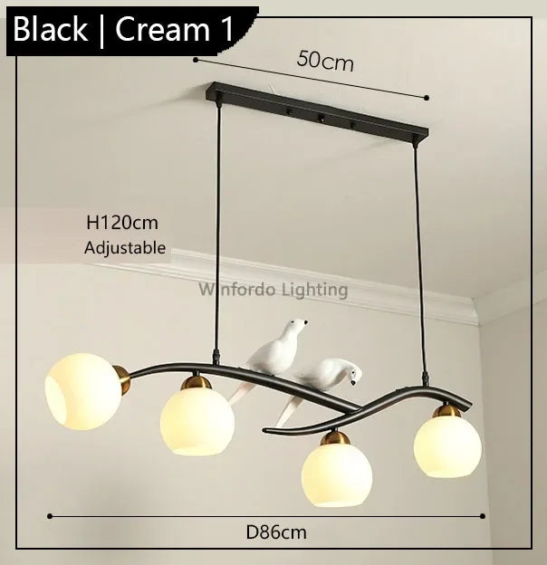 suspension design moderne forme oiseau scandinave décoratif winfordo