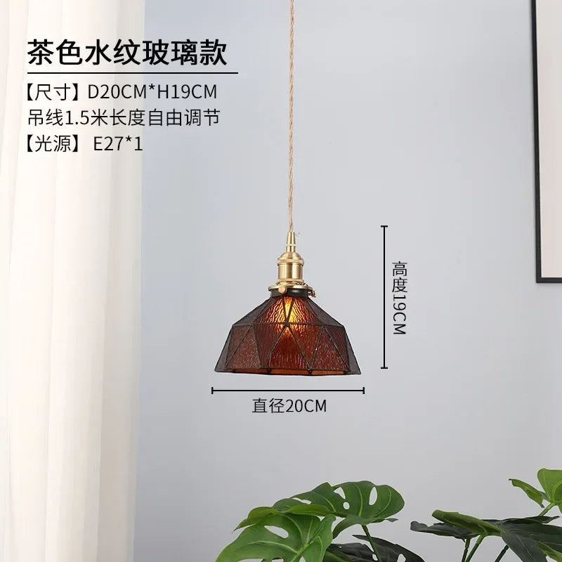 lustre nordique en verre design pour décoration intérieure moderne