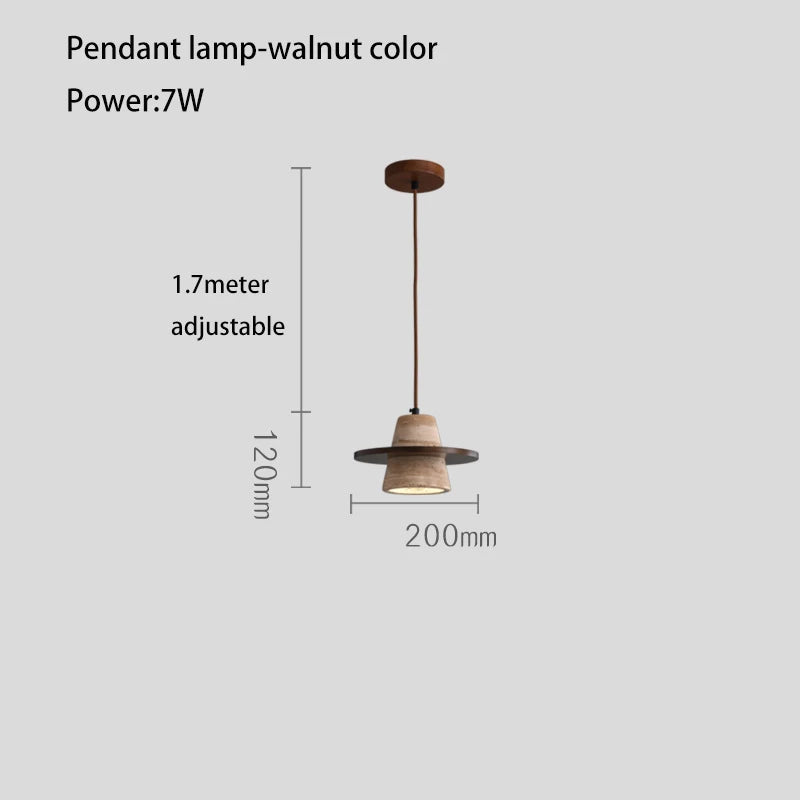 lustre petit en pierre led style rétro médiéval