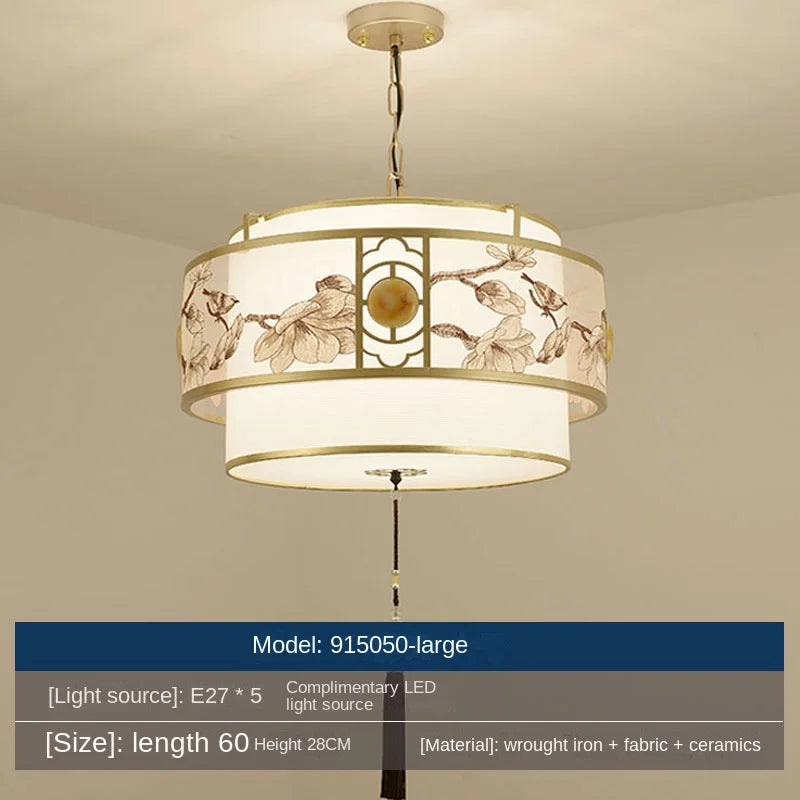 lustre restaurant chinois éclairage intérieur rétro suspension table nouvelle collection