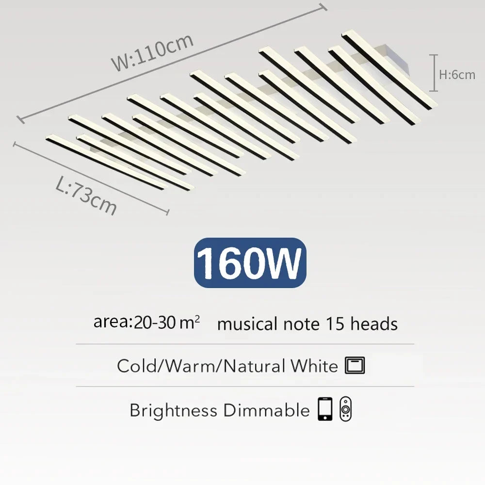 lustre nordique acrylique led moderne pour bar restaurant