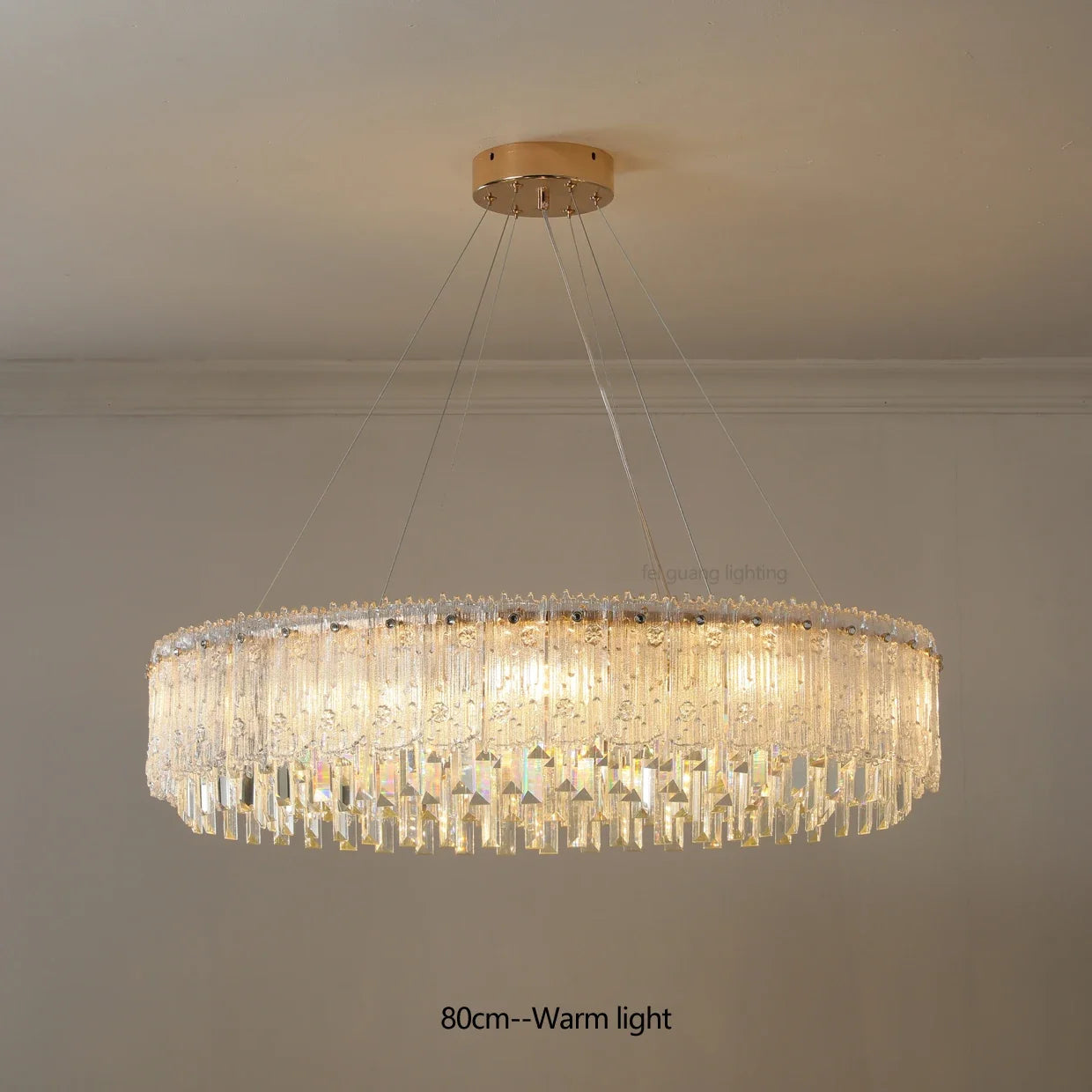 lustre moderne en cristal pour décoration haut de gamme