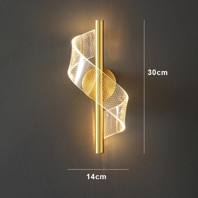 lustre moderne en verre ondulé design géométrique pour décoration intérieure