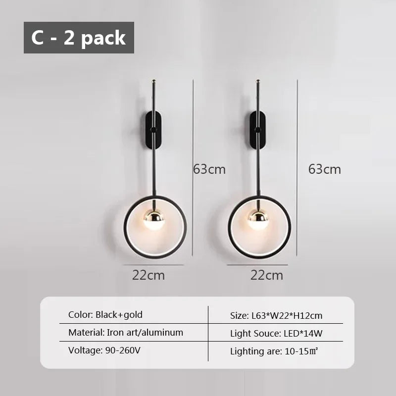 applique murale led moderne pour décoration intérieure élégante