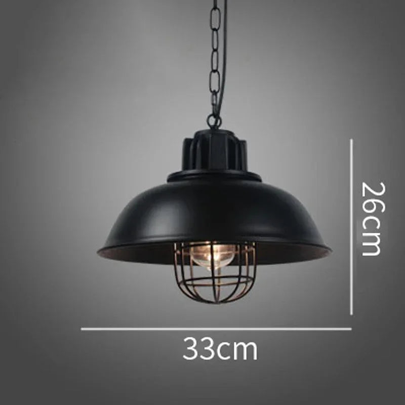 lustre rétro en fer pour décoration intérieure et éclairage