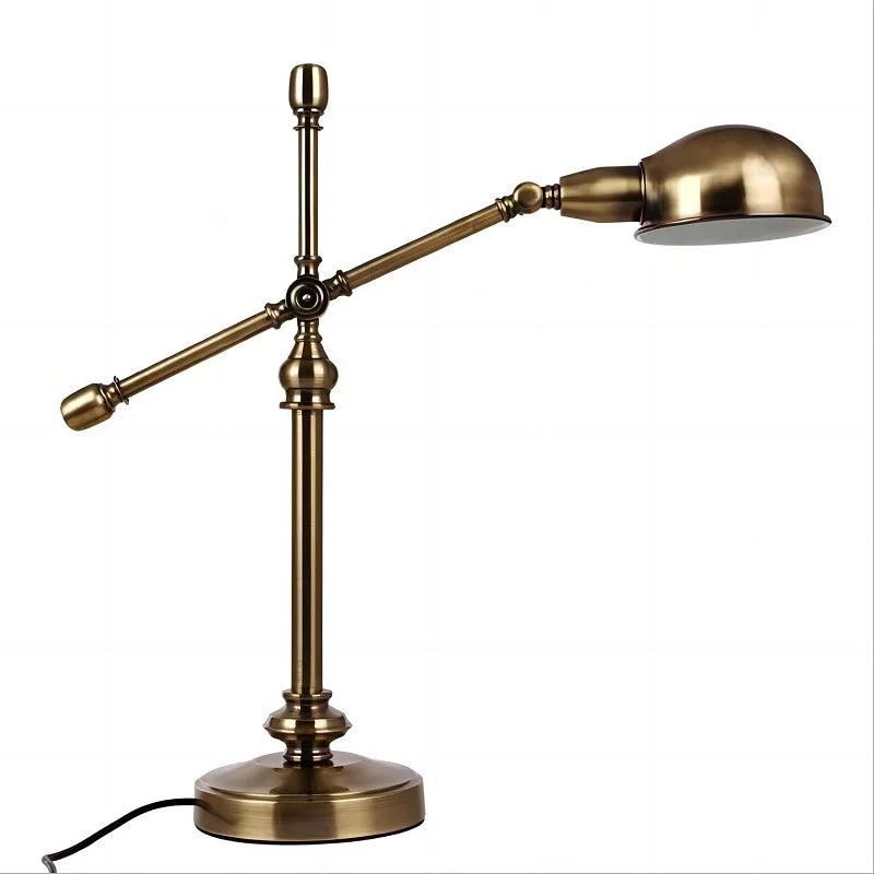 lampe de bureau en bronze style industriel rétro créatif pour travail