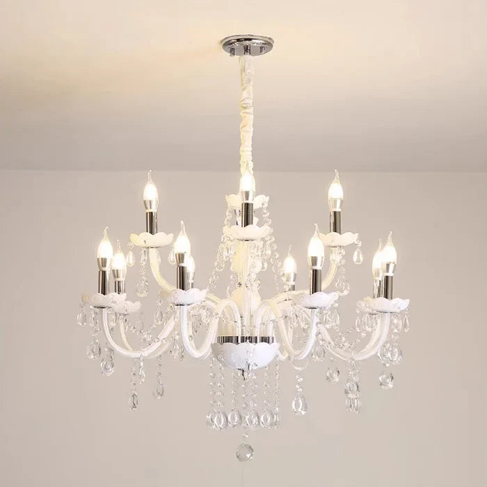lustre moderne en verre tube incurvé style nordique cristal