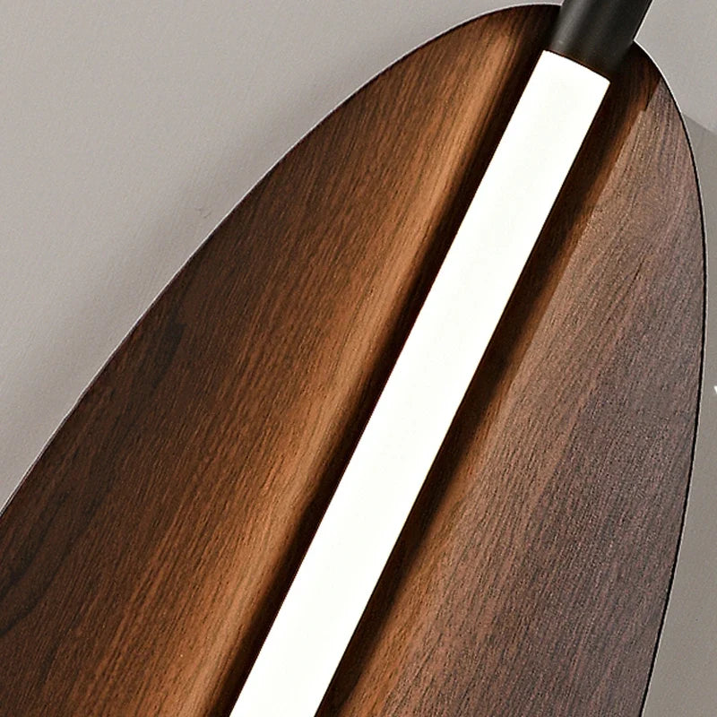 lustre japonais rétro design feuilles pour salle à manger