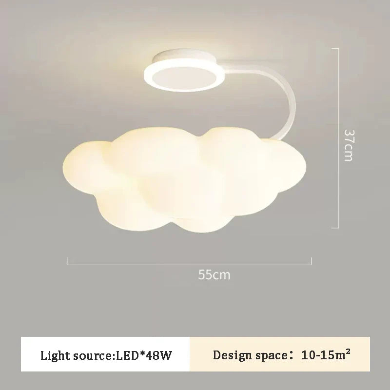 lustre romantique nuages pour chambre enfant décoration nordique