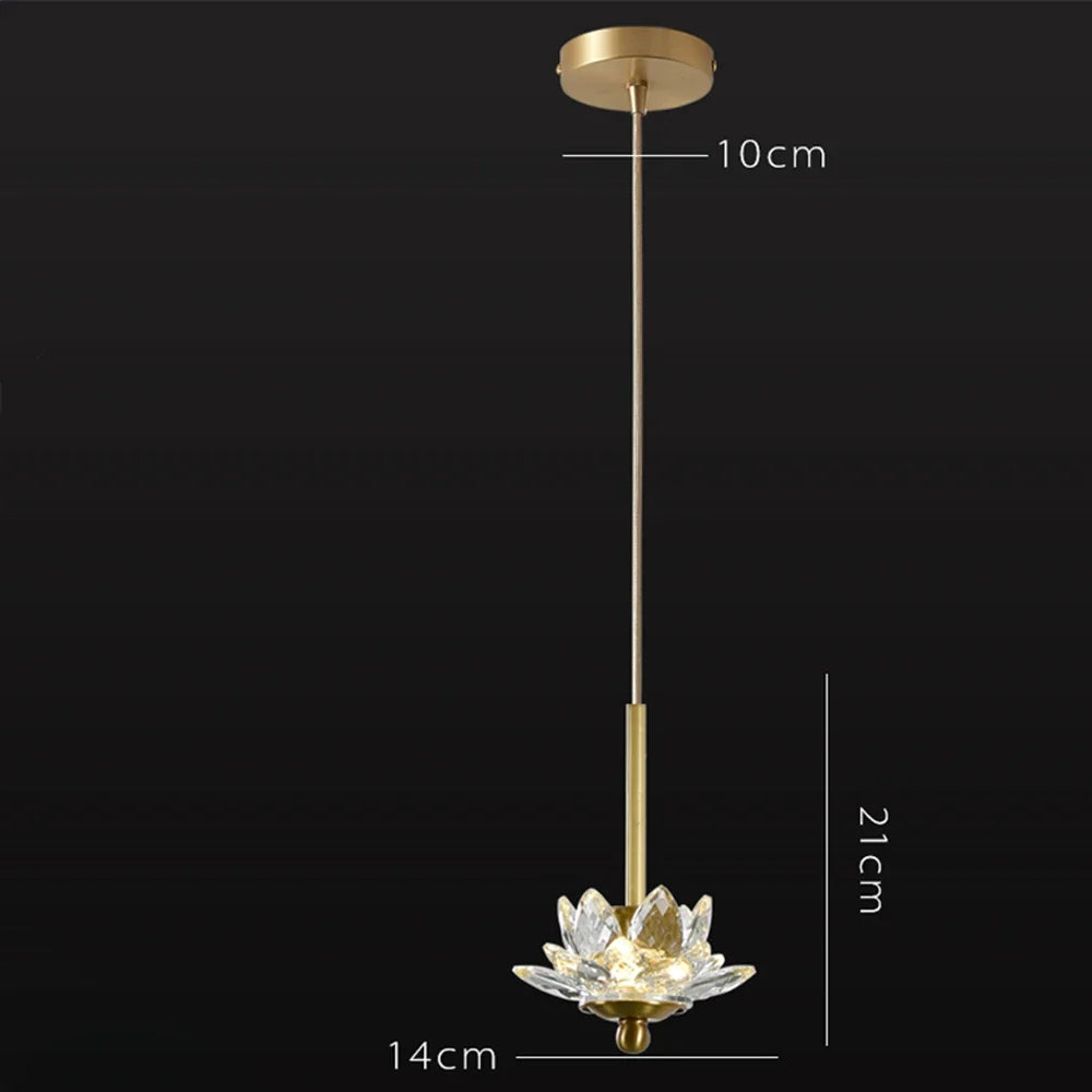 Suspension LED en cristal Zen