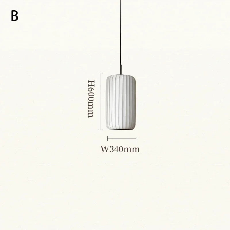 suspension en tissu japonais luminaires artistiques modernes minimalistes