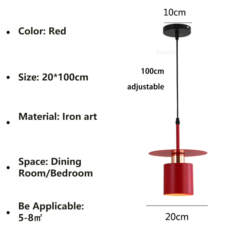 Suspension de chevet moderne E27 pour salon salle à manger chambre hôtel décoration de la maison luminaire