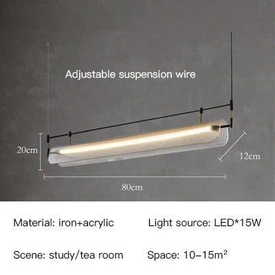 suspension led minimaliste moderne pour intérieur élégant