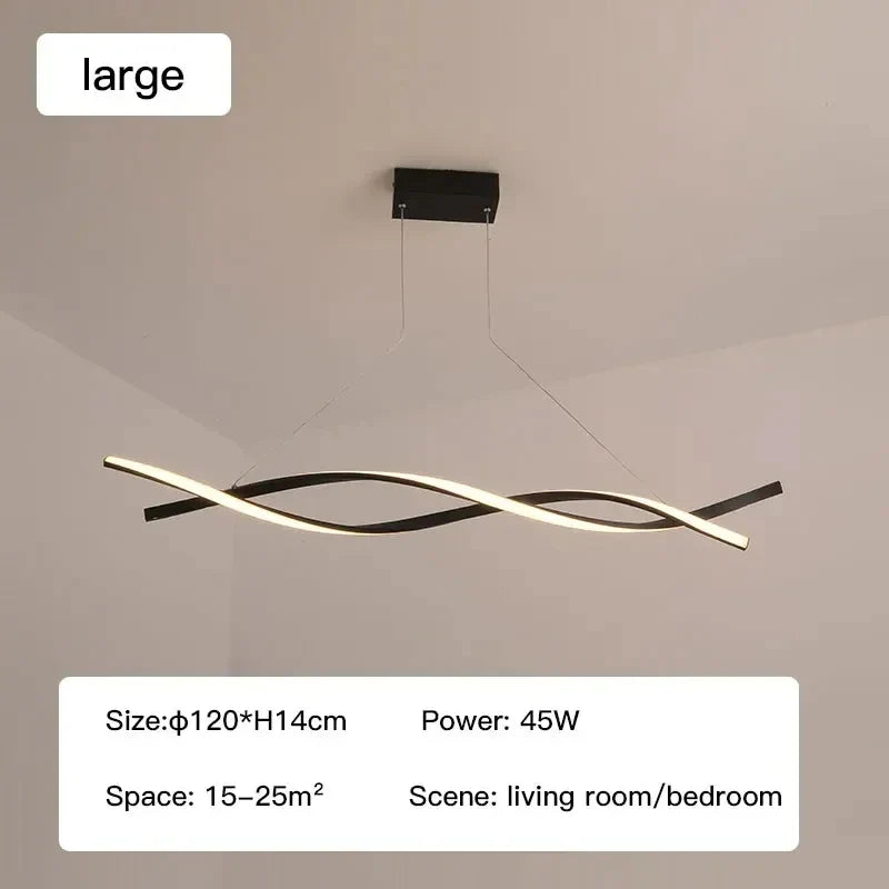 lustre moderne en verre pour éclairage intérieur